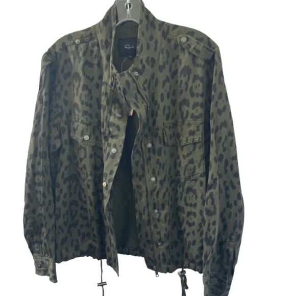 Rails Collins, green, leopard Tencel jacket size extra small - Picture 5 of 11